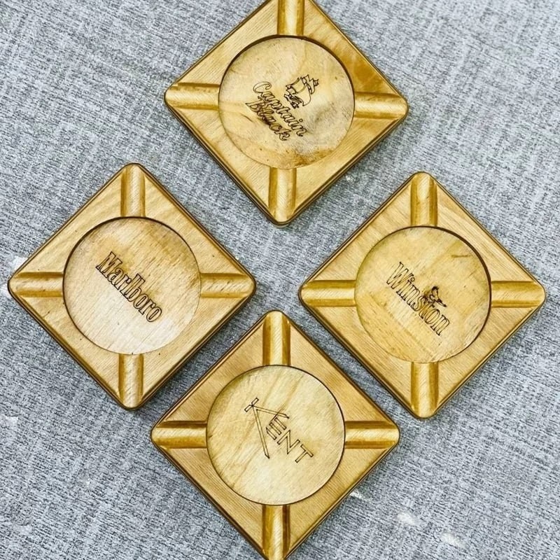 زیر سیگاری چوبی مهره دار